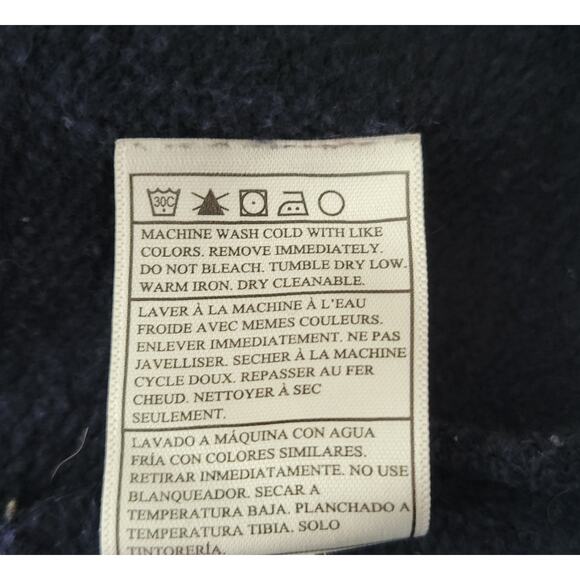 HURLEY Women's Winchester YC Hooded Fleece Peacoat Jacket Navy Blue sz M - Picture 12 of 12